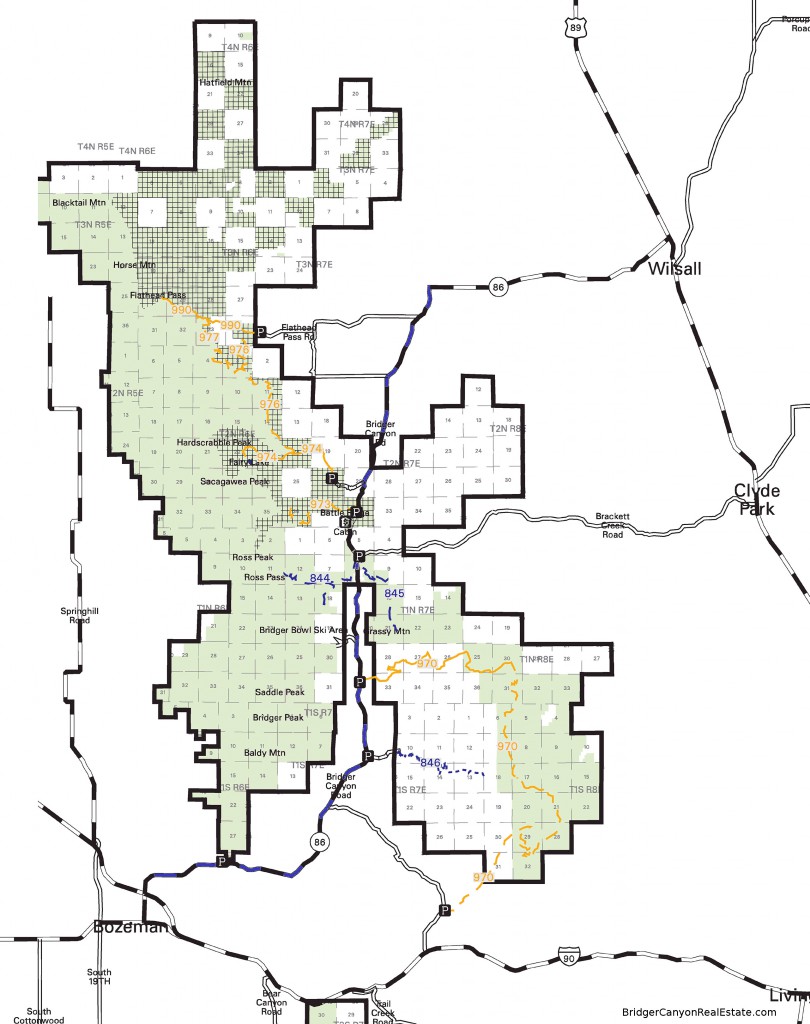 Bridger Canyon Maps DELGER REAL ESTATE BRIDGER CANYON