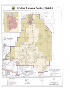 Bridger Canyon Zoning Map