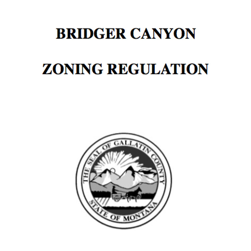 Bridger Canyon Zoning Regulations